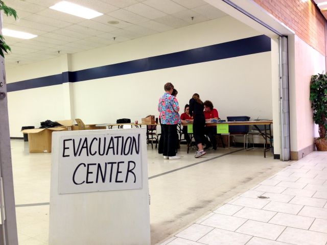 evacuation centre flood