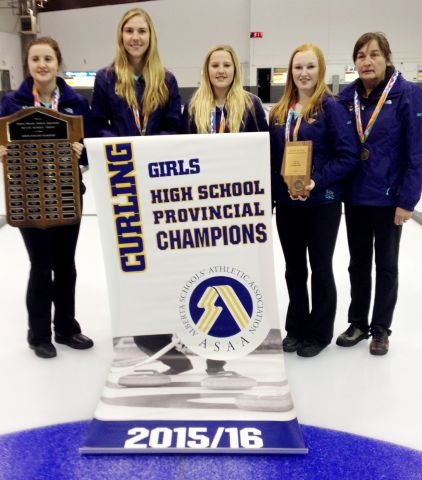 Morrin girls curling