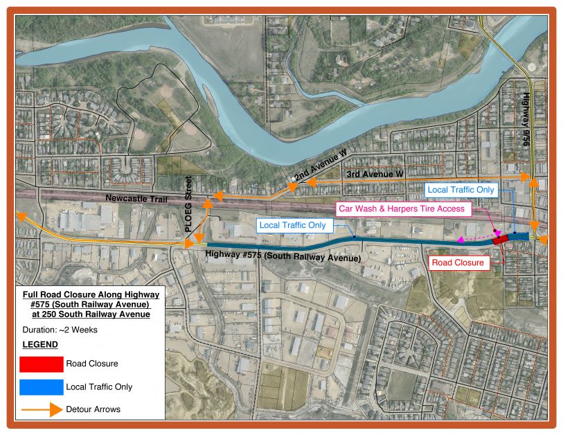 Highway 575 Detour Full Closure