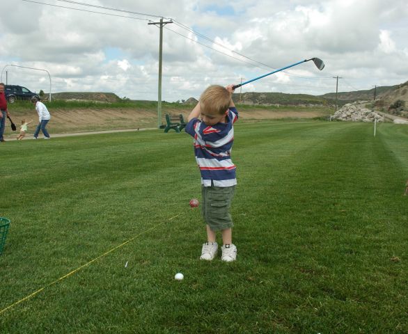 Young golfer cropped